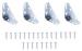 CORNER BRACE PLATE 2" 2PK