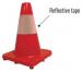 CONO TRAFICO REFLE PVC BROWN