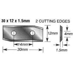 A 2 CUTTING EDGES 30X12X1.5MM