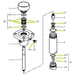 KIT SEAL HYD 25-4 C/W GT LOWER