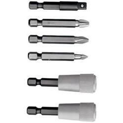 POWER SCREWDRIVER BIT SET 6 PC