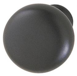 KNOB ZINC BLACK MATT