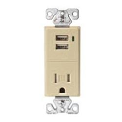 RECEPTACLE / USB CHARGERS IVORY