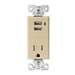 RECEPTACLE / USB CHARGERS IVORY