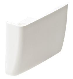 COVER CABINET HANGER LEFT WHITE