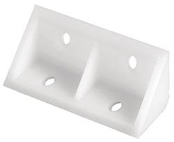 CORNER BRACKET PLASTIC WHITE