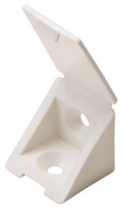 ANGLE BRACKET W/COVER CAP WHITE