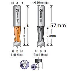 A BRAD POINT R/H 10S 3/8D 27B L