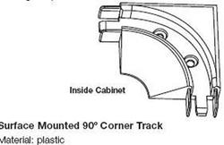 SURFACE MOUNTED CORNER TRACK 90