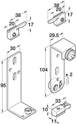 REGAL A-25 HARDWARE SET, WOOD