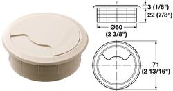 CABLEHOLE COVER 60 MM ALM