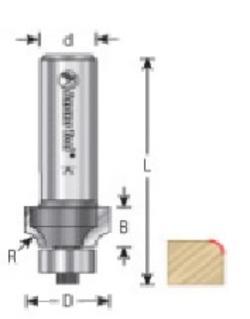 A CORNER ROUND 1/2S 3/4D 1/8R