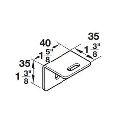 ALUFLEX WALL MOUNT BRACKET TOP G