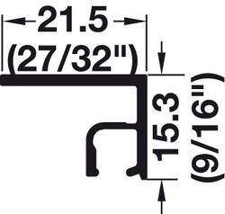 CLIP-ON COVER STRIP 8' 2 7/16''