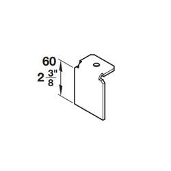 ALUFLEX GUIDE TRACK END BRACKET