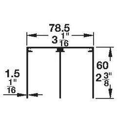 ALUFLEX DOBLE TOP GUIDE TRACK 6