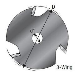 A 3W CUTTER 1 7/8D 1/16 KERF