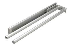 TOWEL HOLDER 2 RAIL ALU CHROME