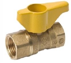 LLAVE PASO GAS 1/2 BRASS