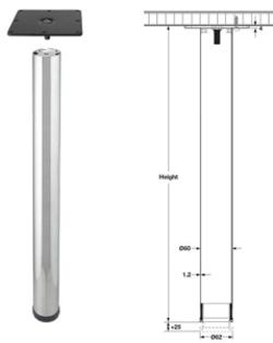 SET PATA CROMADA 28"  X 50MM