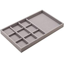 JEWEL TRAY GRAY 584X356X50MM