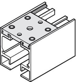 APERTO MNT PLATE F/2X TRACK SET