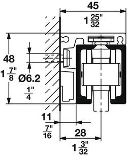 HAWA ANGLE PROFILE 8' 2 7/16"