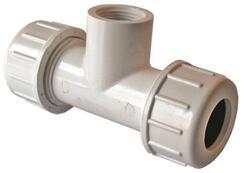 CONECTOR T COMPRESION PVC 1"