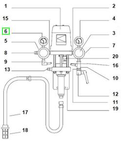 GAUGE AIR 1/4 NPTM 0-60 PSI