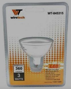 BOMB LED MR16  3W 120V XX WHITE