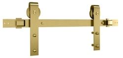 SET BARN DOOR BRUSH GOLD 96IN