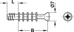 CONE BOLT L=11MM B=34MM 5MM DRIL