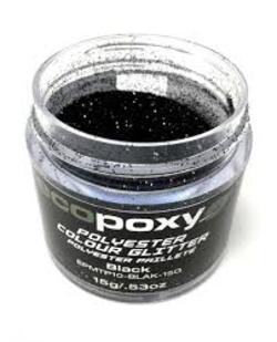 ECOPOXY COLOR GLITTERS BLACK