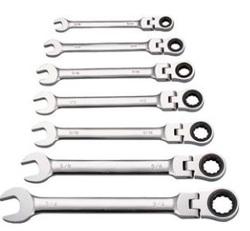 WRENCH RCHT SET 7PC MET FLEXHD