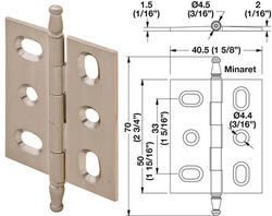 GOZNE DECORATIVO BNF 50X40MM