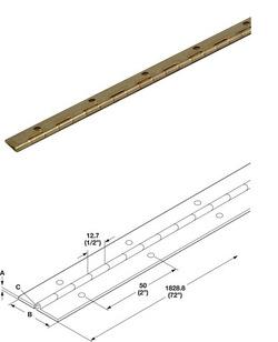 G PIANO 1 1/4 X 72 ST/PNF