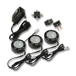 HALOGEN LIGHTING KIT NEGRO TRIPL