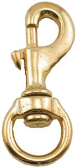 HOOK SWIVEL 1 BRASS