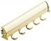HERRAJE CLOSET 5 HOOK MATT GOLD