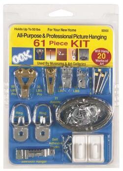 KIT GANCHO CUADRO 61 PCS