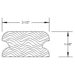 PASAMANO SAPELLI  2 X 1 1/2