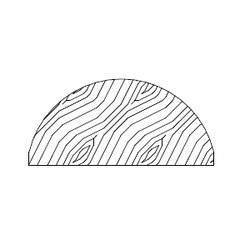 1 1/2 X 3/4 HALF MOON MOLDING