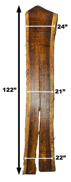 SLAB SAMAN  2"X21" A 24"X122"