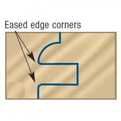 A STILE RAIL EASED EDGE 2 9/32D