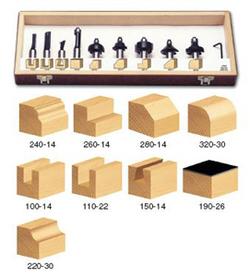 T STARTER ROUTER BIT SET 11 PCS