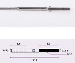 TER HILO M10 CABLE ACERO 6MM