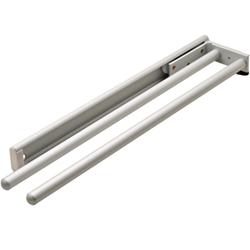 TOWEL RACK SIL 2 BAR AL/SAF