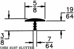 TE MOLDING ALMENDRA 5/8