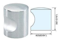 CYLINDER KNOB 25MM SAT SSF