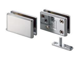 GLASS PIVOT HINGE INSET PAIR